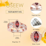 Oseew 2027 Class Ring for Men Women High School Graduation (Rose Gold)