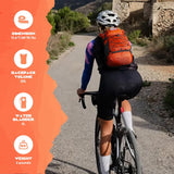Maelstrom Hydration Hiking Backpack with 2L/3L Water Bladder, Water Running Backpack Men Women Lightweight Insulation for Hiking, Cycling, Running, Climbing, Camping (2.Orange, 2L Bladder)