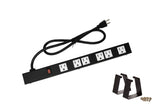 Opentron OT16063 Heavy Duty Metal Surge Protector Power Strip with Mounting Parts 6 White Outlets 3 Feet Power Cord