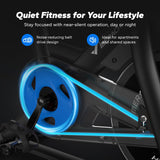 Merach Magnetic Exercise Bike for Home Gym, Low Noise
