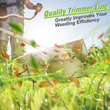 15 Pcs AC80RL3 Replacement Trimmer String for Ryobi One Plus+, 0.080″ Diameter String Trimmer Refll and AC14HCA Cover Cap Compatible with Ryobi 18v, 24v, and 40v Cordless Trimmers(12 Spools+3 Caps)