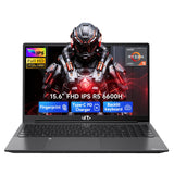 NIMO 15.6" AI-Creator-Laptop, 6-Core AMD R5-6600H 16GB RAM 512GB SSD (Beat i7 1355U up to 4.5GHz) Radeon 660M, FHD IPS 100W Fast PD for Video Editing, Multitasking, Remote Work & Study, 2-Yr Warranty