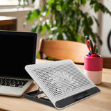 Aluminum Alloy Laptop Cooling Pad Quiet Fan Stand
