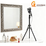 Golemas Hair Dryer Stand, Height Adjustable Hands-Free Lazy Blow Dryer Holder with 180 Degrees Rotatable Larger Clamp Non-Slip Tripod, for Bathroom, Vanity, Makeup Room Floor or Countertop Pet Salon