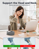 Heated Neck Brace Cervical Collar - Neck Support Brace with Heating Pad, Soft Foam Wraps Keep Vertebrae Stable and Aligned for Relief of Cervical Spine Pressure for Women & Men (Small Size) Grey