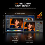 UPERFECT Portable Monitor 4K 24" QLED, 400 Nits 145% sRGB Large Monitor