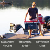 RTIC Ultra-Light 32 Quart Hard Cooler Insulated Portable Ice Chest Box for Drink, Beverage, Beach, Camping, Picnic, Fishing, Boat, Barbecue, 30% Lighter Than Rotomolded Coolers, White & Grey