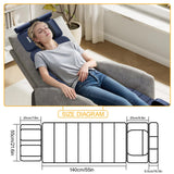 Full Body Massage Mat with Heat, Massage Pad with 9 Vibrating Modes and 10 Vibrating Motors, Massage Mat with Detachable Neck Massager and Multifunctional Leg and foot massager, for Home Office