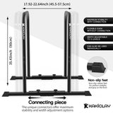 KAKICLAY 2026 Upgrade World's Best Strongest Premium Dip Bars with Adjustable Ultra-Stable Settings & Non-Slip Feet - USA Original Patent, USA Designed, USA Shipped, USA Warranty
