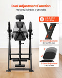 VEVOR Inversion Table, 300 lbs Capacity Heavy Duty Back Inverter Stretcher, Inverted Table with Stable Structure, Dual-Roller Locking, Decompression Tables for Shoulders, Neck, Back, Knees