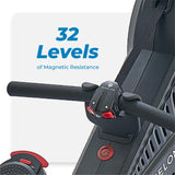 Echelon Foldable Magnetic Rowing Machine with 32 Resistance, Touch Screen & Bluetooth Echelon