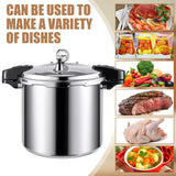 Kritkin 24qt Pressure Cooker for Canning Pressure Canner Supplies Kit, 6 Canning Supplies Stainless Steel Steam Rack Gauge, Silver