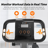 ATIVAFIT Folding Exercise Bike Foldable Fitness Indoor Stationary Bike Magnetic 3 in 1 Upright Recumbent Exercise Bike for Home Workout (Grey) ATIVAFIT