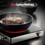 Hot Plate Electric Single Burner 1800W Portable Burner for Cooking with Adjustable Temperature & Stay Cool Handles PAYISHO