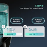 PIURIFY 3 in 1 Hydrogen Water Machine: Hydrogen Water Generator + Vortex Structured Water + Calcium Sulfite Filter | SPE/PEM Hydrogen Water Pitcher with Magnetic Water | BPA-Free Tritan | 50 OZ