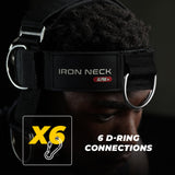 Iron Neck Trainer Alpha Plus, Advanced Neck Harness for Strengthening, Portable Head Weight Lifting Harness with Vertical Adjustment Strap for Improved Fitting, for Home and Gym Use Iron Neck