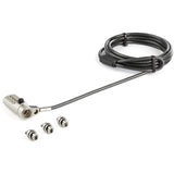 6.6ft (2m) 3-in-1 Universal Laptop Cable Lock - 4-Digit Combination Laptop/Desktop Security Cable Lock StarTech.com