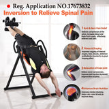 Teclor Inversion Table for Back Pain Relief, 350 lbs Capacity Strength Training Inversion Equipment, Decompression Table for Pain Therapy Training with Safe Belt & Comfortable Ankle Holders Teclor