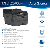 Brother MFC L26 Series Compact Monochrome All-in-One Laser Brother