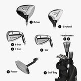 Callaway Golf Men's Strata Intro Complete 9 Piece Set (Regular Flex, Right Hand, Steel), Gray Callaway