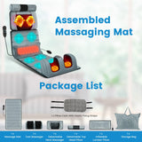 Moclever Full Body Massage Mat with Heat – Vibration Massage Pad for Back, Neck, Foot & Lumbar Support – Foldable Cushion Mattress with Timer & Adjustable Intensity for Home or Office Use