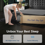 Queen Size Mattresses, 14 Inch Luxury Hybrid Queen Mattress in a Box, Gel Memory Foam Mattress with Pocket Springs, Pressure Relief, Cooling Sleep, Edge Support, Fiberglass-Free, 365-Night Trial