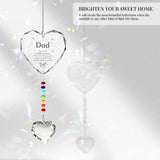 Memorial Gifts for Loss of Mom Dad Sister Husband Brother - Crystal Suncatcher Sympathy Gifts for Loss of Mother Father, Bereavement Funeral Condolence Gifts for Grieving Friend (DAD)