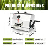 Sushangmao Manual Sugar Cane Press Juicer, Manual Sugarcane Juicer, 2.4inch Large Feeding Chute, 110lbs/H High Output Sugarcane Juicer, 3 Stainless Steel Rollers, for Home/Commercial Use