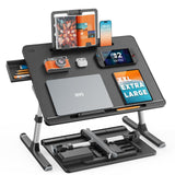 Laptop Lap Desk for Bed, SAIJI X-Large Adjustable Laptop Table