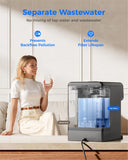 Waterdrop M6H Instant Hot Countertop RO Water Filter System, Glass Pitcher