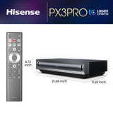 Hisense Laser Cinema PX3-PRO Triple Laser Ultra Short Throw Projector, 80"~150", 4K UHD, High Contrast