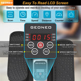 Under Desk Elliptical Machine, Electric Ellipse Leg Exerciser for Senior, Quiet and Compact Electric Seated Pedal Exerciser for Home with Display Monitor, Remote Control and 12 Adjustable Speeds GEONEO