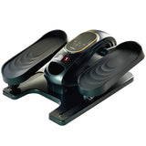 Under Desk Elliptical Exercise Machine, Electric Leg Exerciser with 12 Speeds, Forward & Reverse Modes,Quiet Compact Seated Pedal Stepper (Black)