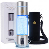 Hydrogen Water Bottle Generator, Up to 6500 PPB Molecular Hydrogen, Independently Lab Tested, SPE/PEM Technology, 12-Hour Retention, 9.5 oz Portable Bottle for Home, Gym, Travel & Office