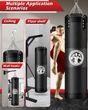 YORWHIN Hanging Punching Bag for Adults, 4FT Oxford Boxing Heavy Bag, Heavy Boxing Bag Set with Hand Wraps Chains, Kick Punching Bags for MMA Karate Kickboxing Muay Thai Training(Unfilled) YORWHIN