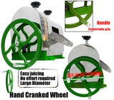 IntXanth Manual Sugar Cane Juicer Machine, Commercial Sugarcane Juicer, 110-330 lb/h Output Sugar Cane Press Juicer Machine, Sugar Cane Juicer Extractor Squeezer with Large Crank