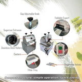 Commercial Sugarcane Press Sugar Cane Juicer Machine Sugarcane Juice Extractor 110V Electric Sugar Cane Fruit Press Juicer with 3 Solid Rollers 2 Knives for Commercial Home Use INTSUPERMAI