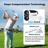 Real HD Golf Rangefinder with Slope, 1,200 Yards Range Finder Golf, 7X Magnification with Magnet, Flag Lock Vibration