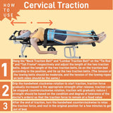 Cervical Vertebra Traction Table, Back Bench, Waist Bed, Body Spinal Decompression, Cervical Vertebra and Lumbar Vertebra Massage Bed, Physical Heal Extension Device, Back Stretch Bench Benediction Life