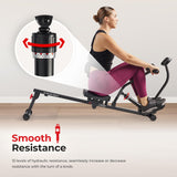Sunny Health & Fitness Smart Compact Adjustable Rowing Machine, 12 Levels Adjustable Resistance, Complete Body Workout, Connect via Bluetooth with Exclusive SunnyFit App - SF-RW1205SMART Sunny Health & Fitness
