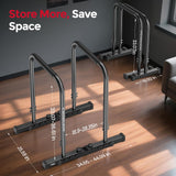 SPORTSROYALS DP2 Dip Station Adjustable Dip Bar, Heavy Duty Parallette & Parallel Bars, 400LBS Stable Dip Stands for Home Gym, Calisthenics & Upper Body Workout Equipment（black)