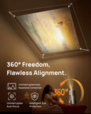 XGIMI MoGo 4 2025 NEW Portable Projector with PowerBase Stand, 5 Hours of Playtime, Google TV with Licensed Netflix, 360° Adjustable Stand, 450 ISO Lumens, 2 x 6W Harman Kardon