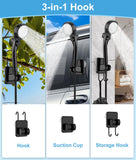 2026 Upgraded Portable Shower for Camping, Rechargeable Camping Shower with Intelligent LED Display, 10 Spray Modes, IPX7 Waterproof Outdoor Camp Pump for Hiking, Travel, Car, Pet