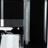 Amazon Basics Programmable 12 Cup Drip Coffee Maker with Glass Coffee Pot (1.9 Qt), Auto Shut-off, Touch Screen, Auto Pause, Removable Filter Basket, Black & Silver