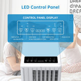 Portable Air Conditioner, 8,000 BTU, Smart Compact AC Unit with Cooling, Dehumidifier, Fan, Remote Control and Window Kit for Rooms up to 350 Sq.Ft., White