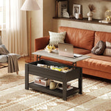 WLIVE Lift Top Coffee Table for Living Room/Dining/Office, Retro Greige