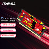 PUSKILL 16GB DDR4 3200MHz SODIMM CL22 Laptop RAM (2x8GB)
