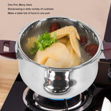 Stainless Steel Pressure Cooker 80KPA, Cookware Pressure Canner Rice Cooker with Safety Valve Devices Bewinner