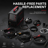YESWELDER 6-in-1 Welder & Plasma Cutter Combo, 110V/220V MCT-520