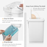 Small Trash Can for Narrow Spaces, Rust-Proof Wastebasket Small Garbage Can for Bathroom
